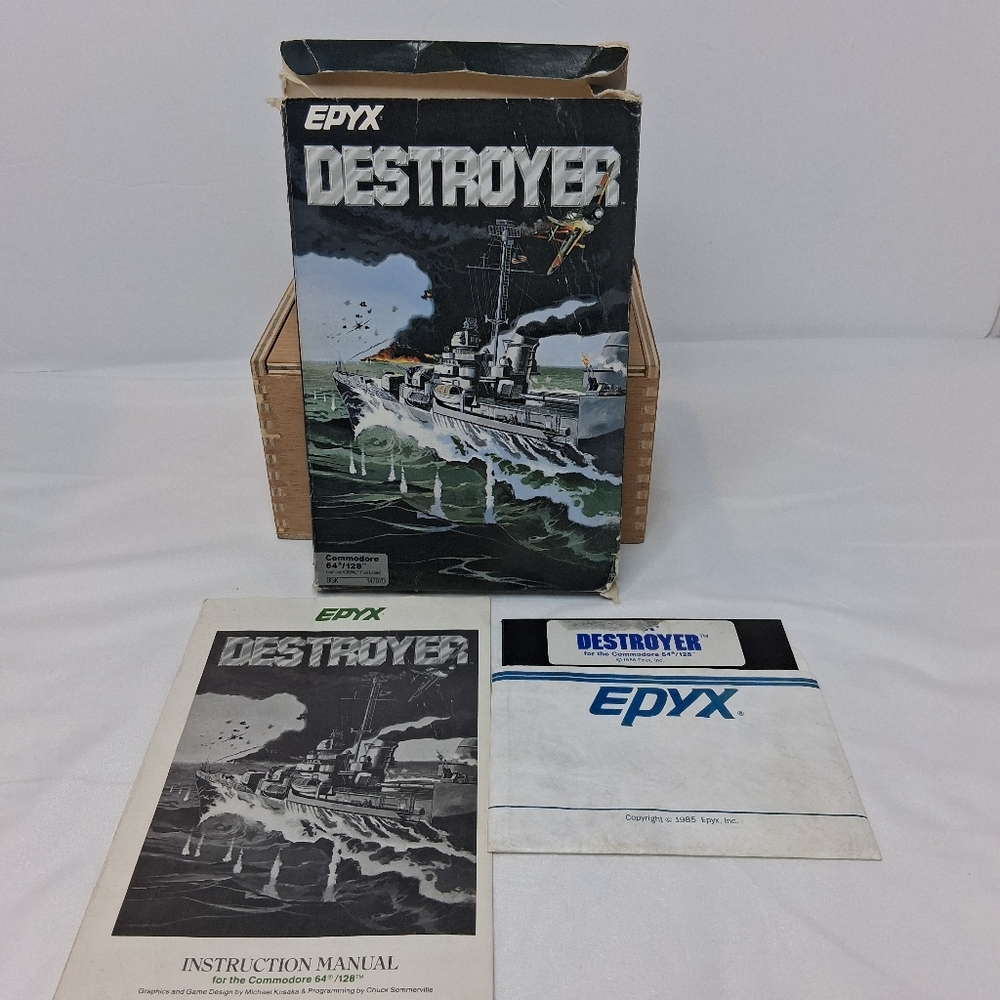 Commodore C64 128 Destroyer By EPYX Computer Game Diskette #14707D 1986